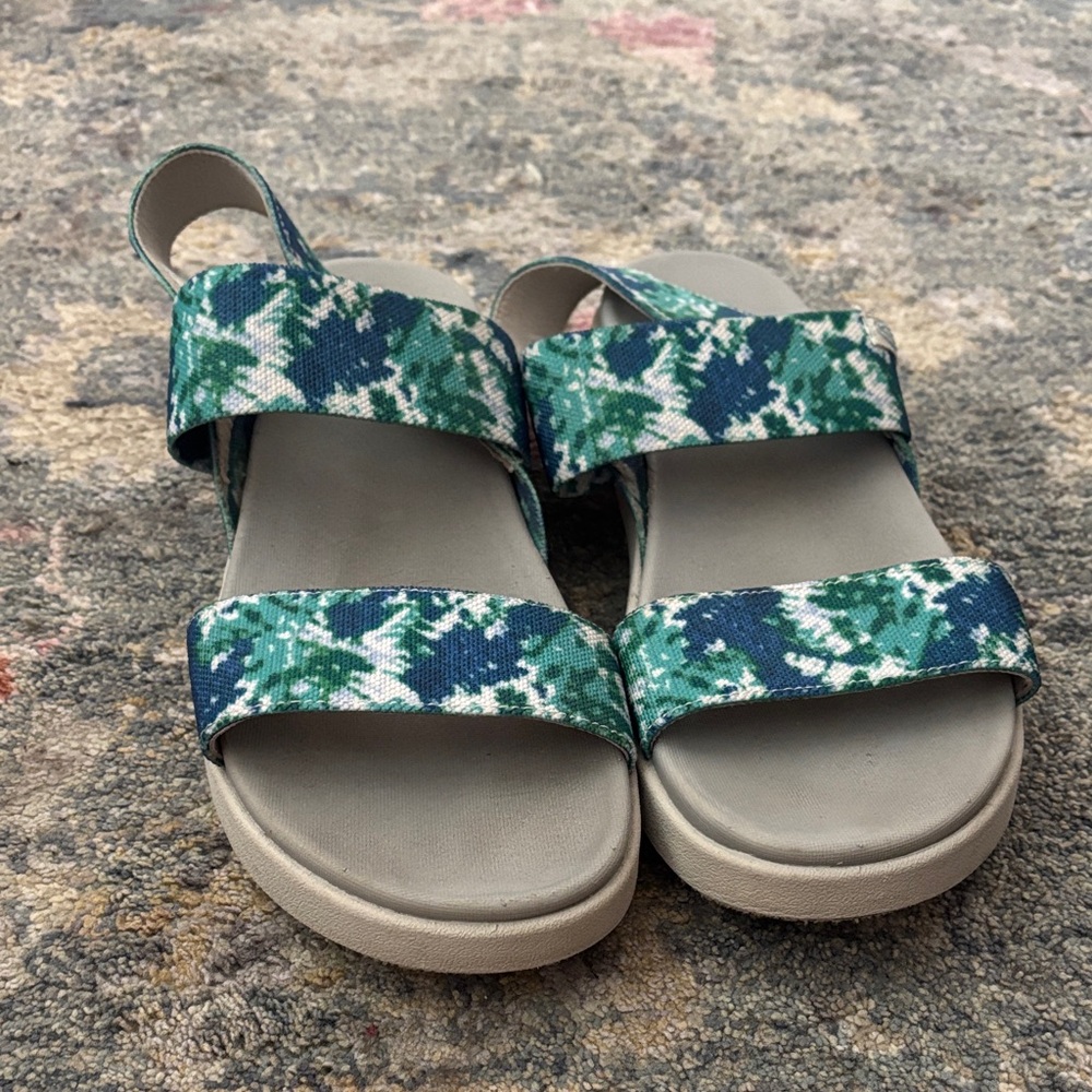 Keen Camouflage Green and Blue Sandals